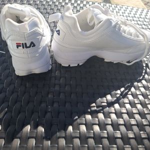 White Fila sneakers